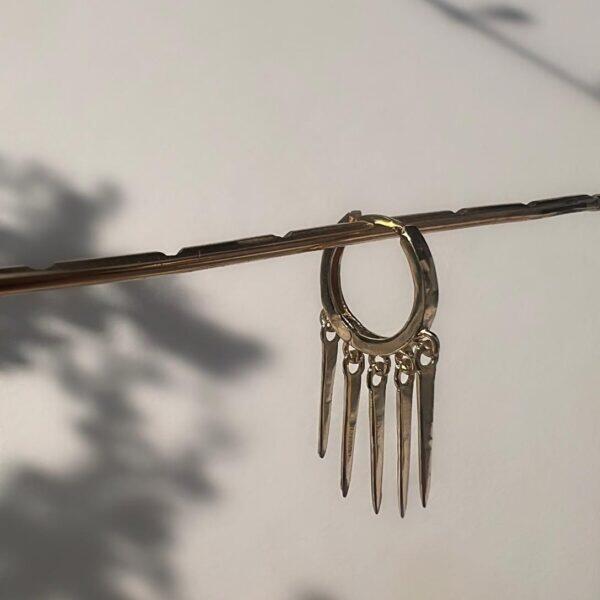 עגיל חישוק מקלות