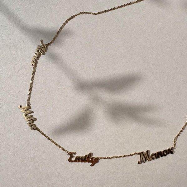 תוספת שם לשרשרת מיני ניים קיימת