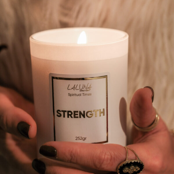 נרות הכח והרוח Strength לבן