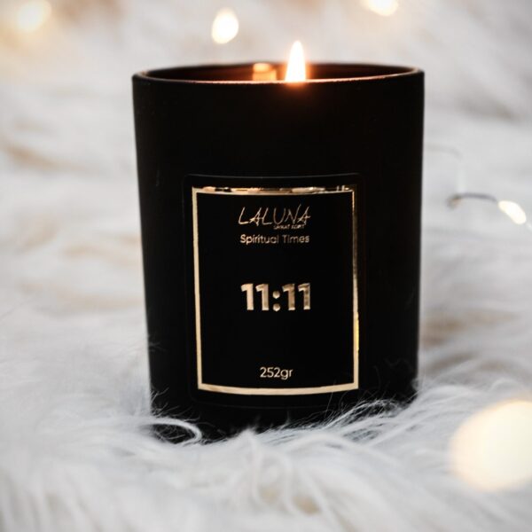 נר הכח והרוח 11:11 שחור
