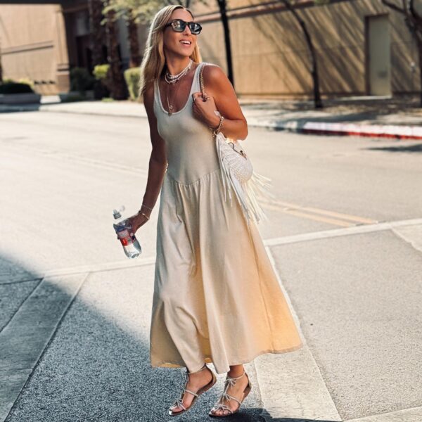 שמלת בוהו חמאה