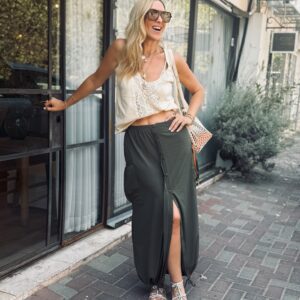 חצאית מאליבו ירוקה