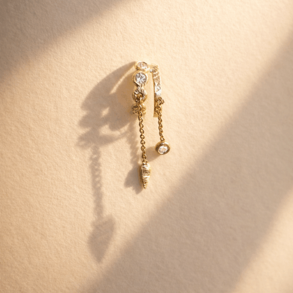 חישוק כפול משובץ שרוכים