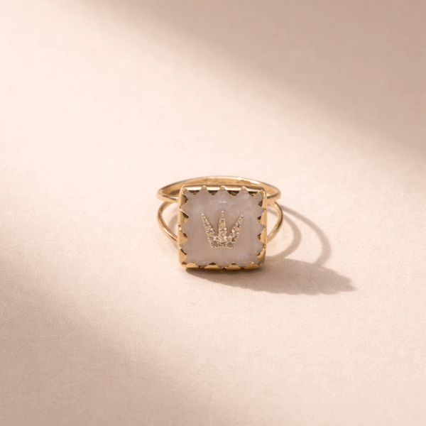 טבעת כתר המלכה זרת